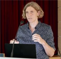 Doris Grahn referierte über einen verantwortungsvollen Kupferabbau in Spremberg.